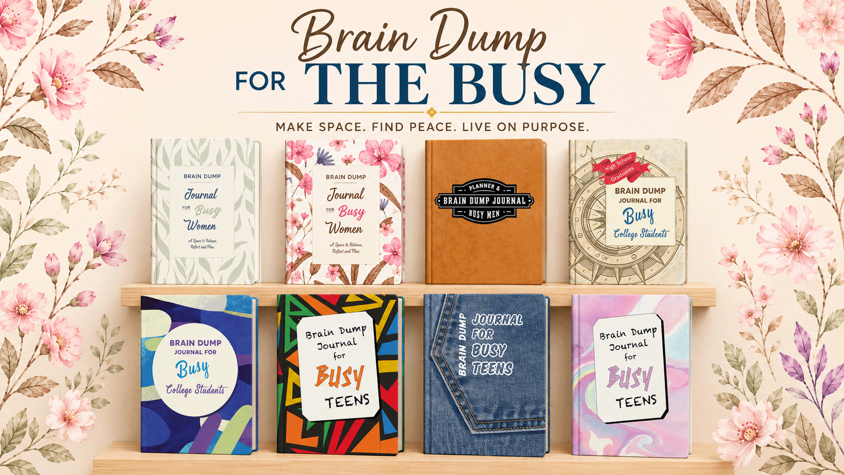 Brain Dump for the Busy journal collection by Dr. Ca Trice Glenn
